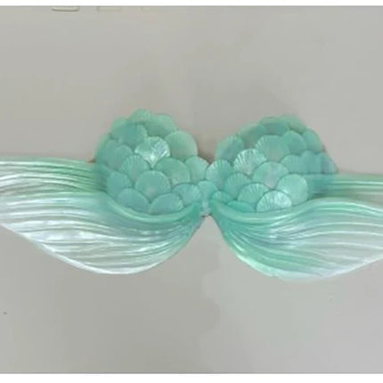 Realistic Woven Silicone Mermaid Bra Strapless Underwater Photoshoot Costume Top