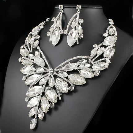 Crystal Statement Jewelry Set