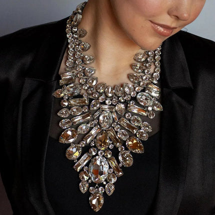 Rhinestone Statement Necklace