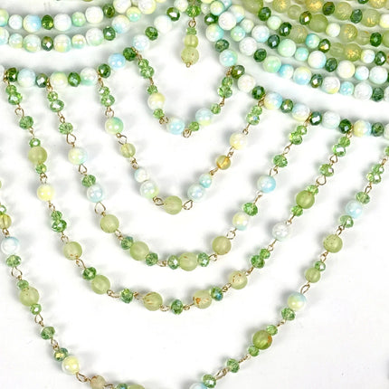 The Stardust Emerald Goddess – Handmade Green Rhinestone & Beaded Tassel Body Chain Halter Top