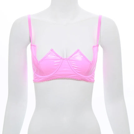 V-Notch Underwired Open Chest Bra Top