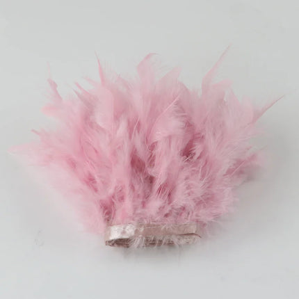 Multicolor Turkey Feather Trim Fringe Fluffy Ribbon
