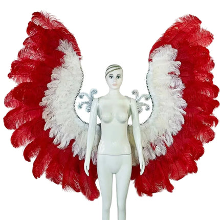 The Stardust Phoenix Wings – Deluxe Feathered Samba Backpiece & Stage Wings