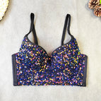 black sequined / L