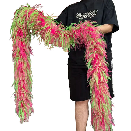 Mixed Color Ostrich Feather Boa & Shawl (2 Meters)