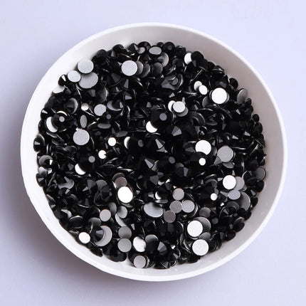 1440PCS SS3-SS20 Mix Size Non-Hotfix Glass FlatBack Rhinestones