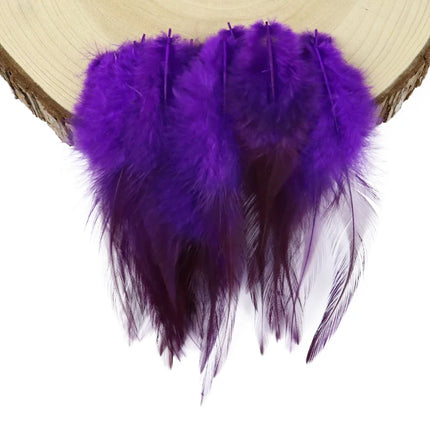 Natural Rooster Craft Feathers Bulk Pack
