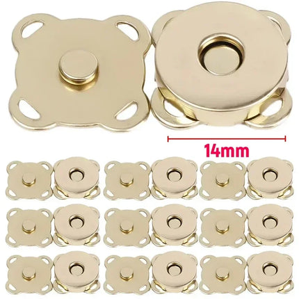 Magnetic Snap Fastener Clasps & Buttons for Bags, Purses & DIY Crafts
