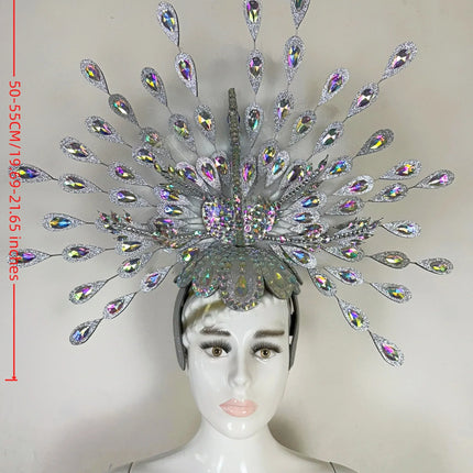 The Stardust Dionysia – Silver Starburst Carnival & Masque Ball Headdress