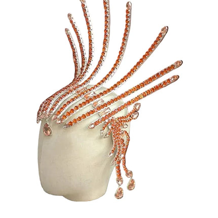Rhinestone Showgirl Headpiece
