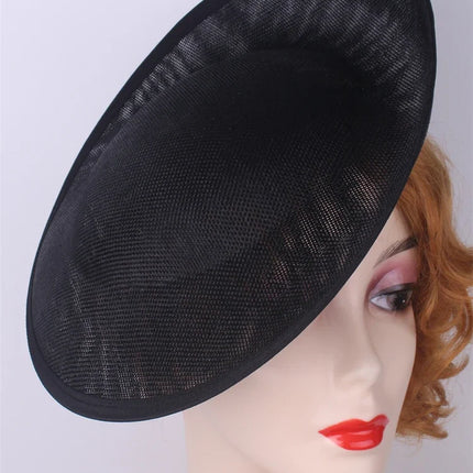 30cm Round Sinamay Fascinator Base DIY Millinery Headpiece Hat Making Blank