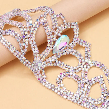 Water Drop Rhinestone Adjustable Bracelet