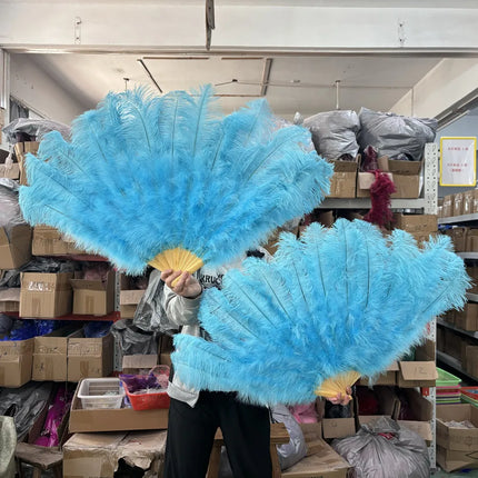 100CM Ostrich Feather Fans