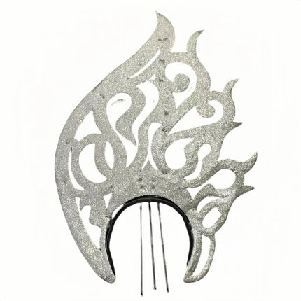 The Stardust Samba Radiance – Elegant Feathered Stage & Carnival Headdress