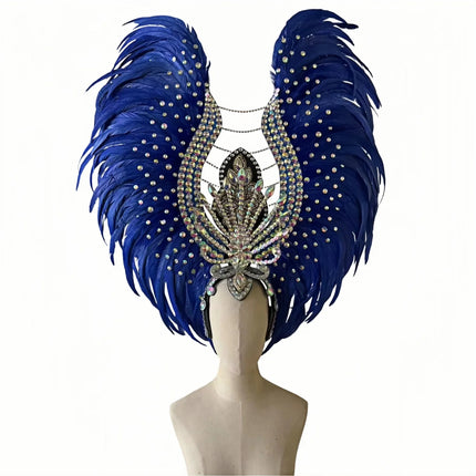 The Stardust Aurora Feather Headdress – Light Purple Cabaret & Carnival Crown