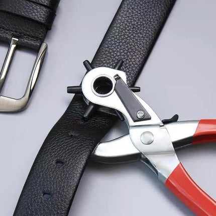 Heavy-Duty 9" Revolving Leather Belt Hole Puncher