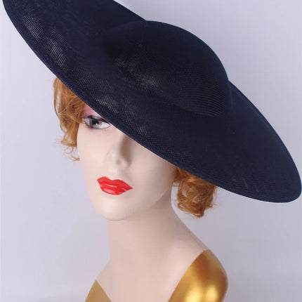 40cm Large Round Sinamay Fascinator Base DIY Millinery Derby Hat Headpiece Mold