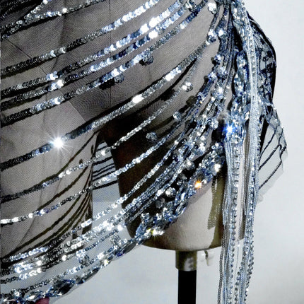 The Stardust Midnight Cabaret Cage Set – Luxury Rhinestone Showgirl Costume