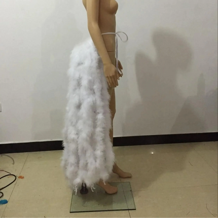 Long Feather Bustle Skirt Costume Accessory