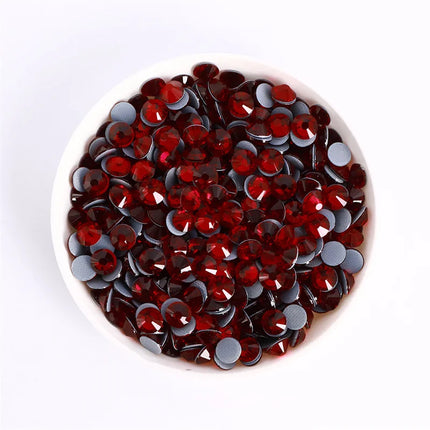SS3-SS30 Red Series Non-Hotfix Glass Flat-Back  Rhinestones