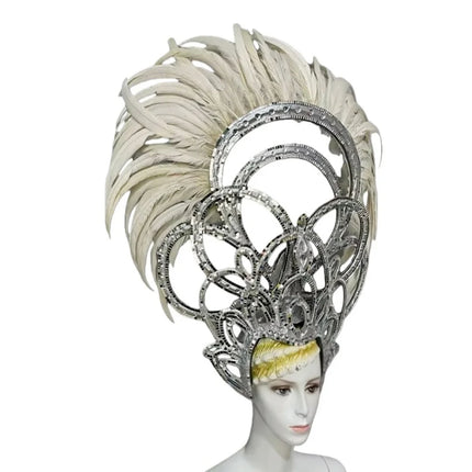 The Stardust Luminary Crown – Lavender & Multi-Tone Samba Carnival Headdress