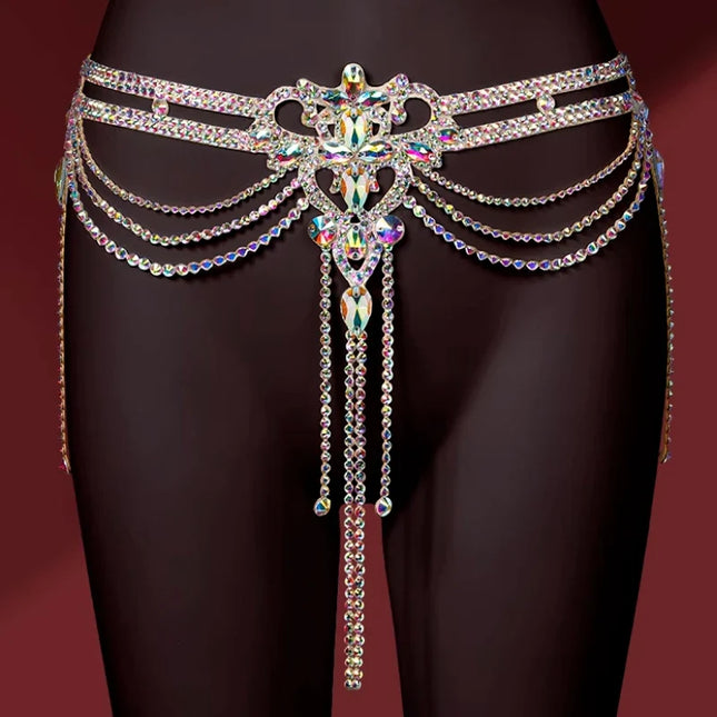 Showgirl Rhinestone Waist Chain