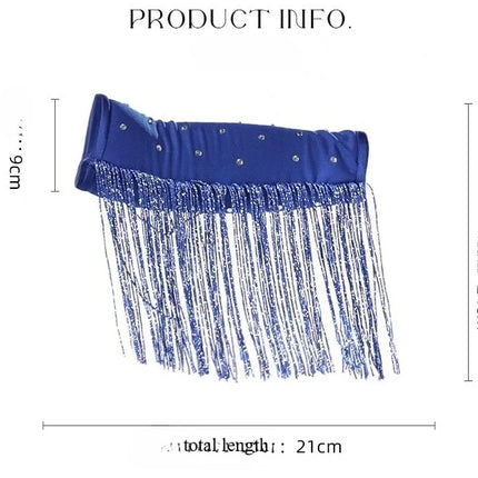 The Stardust Cabaret Fringe Sleeves – Luxury Rhinestone Performance Arm Bands