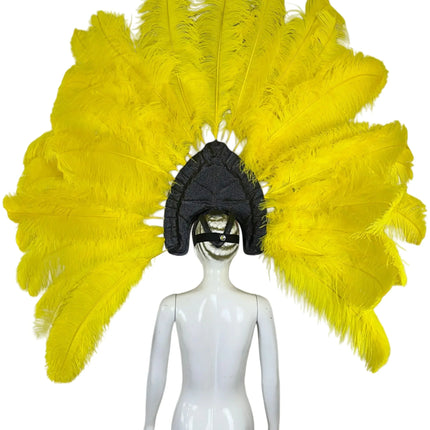 The Stardust Zenith – Premium Feathered Carnival & Samba Crown Headdress