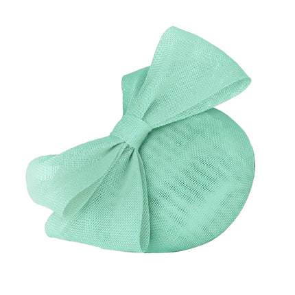 Elegant Sculpted Sinamay Bow Fascinator Headband Kentucky Derby Cocktail Hat