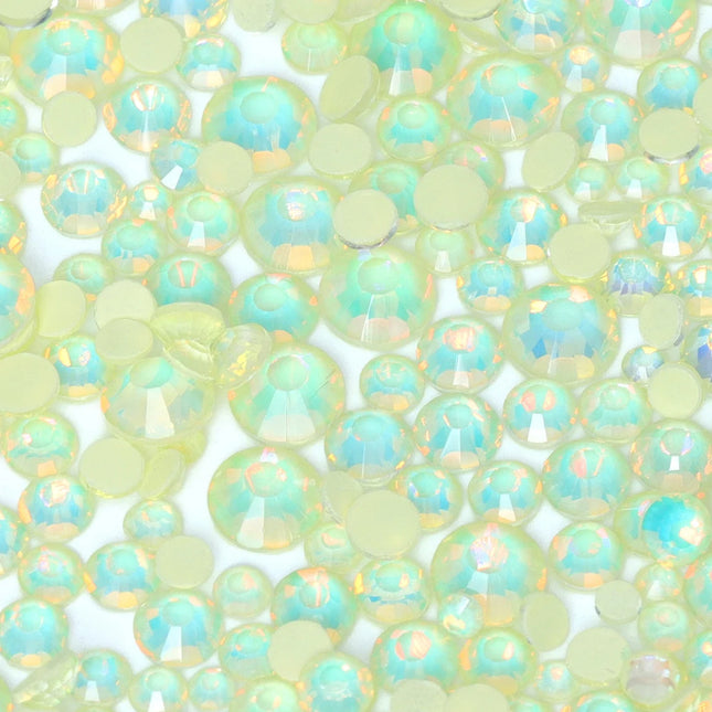 SS6-SS20 Mix Size Mocha Opal High Quality Flat-Back Glass Rhinestones