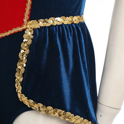 Women's Velvet Circus Ringmaster Sequin Tassel Jumpsuit & Tailcoat