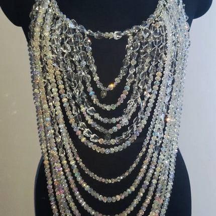 Handmade Multilayer Beaded Bra Chain & Statement Body Jewelry