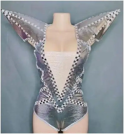 Rock Punk Epaulet Collar Jumpsuit & Concert Performance Costume
