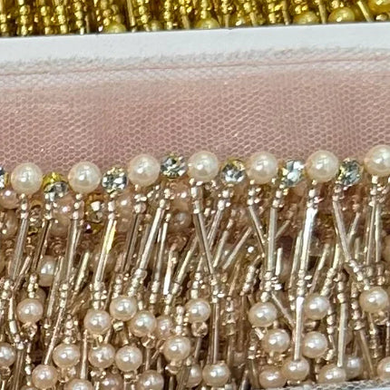 Glass Pearl & Bead Tassel Fringe (5 Yards)