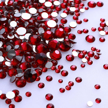 1440PCS SS3-SS20 Mix Size Non-Hotfix Glass FlatBack Rhinestones