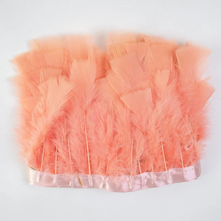 Professional Turkey Feather Fringe Trim 10-15cm