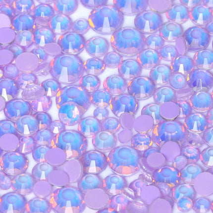 SS6-SS20 Mix Size Mocha Opal High Quality Flat-Back Glass Rhinestones