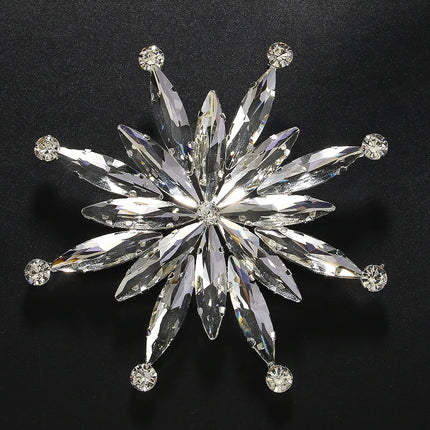 Large Luxury Rhinestone Star Brooch