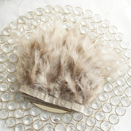 Multicolor Turkey Feather Trim Fringe Fluffy Ribbon