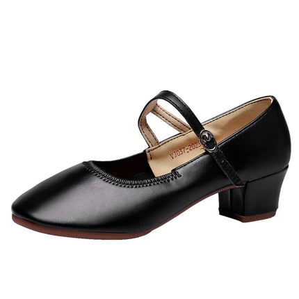 The Stardust Carousel Mary Jane – Classic Low-Heel Dance Pump