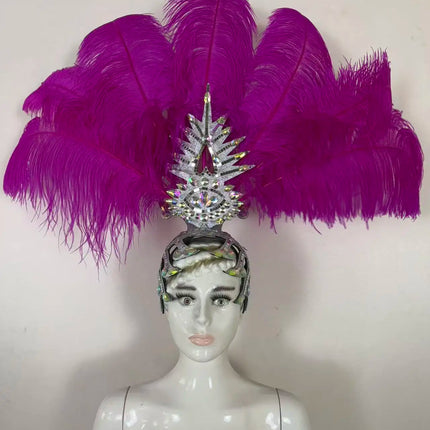 The Stardust Dionysia – Carnival & Samba Feathered Masque Ball Crown