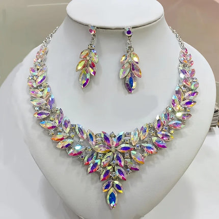 Statement Necklace Earrings Set