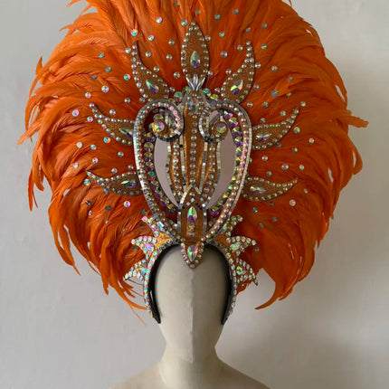 The Stardust Copacabana Feather Crown – Samba Parade Headdress