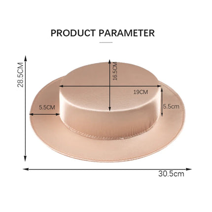 30cm Romantic Satin Pillbox Fascinator Base DIY Millinery Stage Headpiece Mold
