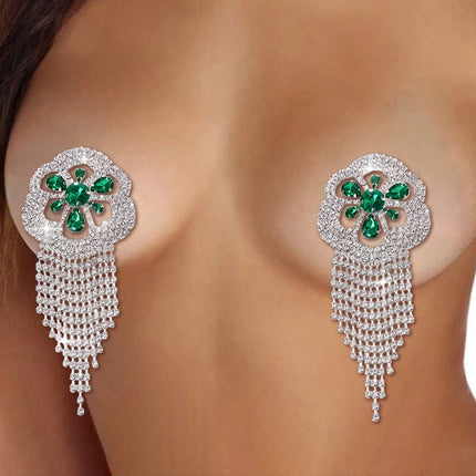 Luxury Crystal Pendant Body Jewelry – Shimmering Rhinestone Charm Set & Exotic Accents for Raves, Festivals & Fine Lingerie
