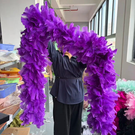 Fluffy Turkey Feather Performance Boa (2 Meters)