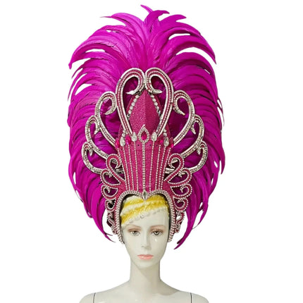 The Stardust Luminary Crown – Lavender & Multi-Tone Samba Carnival Headdress