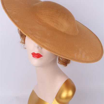 40cm Large Round Sinamay Fascinator Base DIY Millinery Derby Hat Headpiece Mold