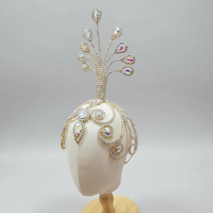 Rhinestone Tall Headpiece Base