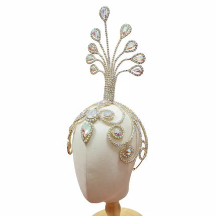 Peacock Rhinestone Headpiece